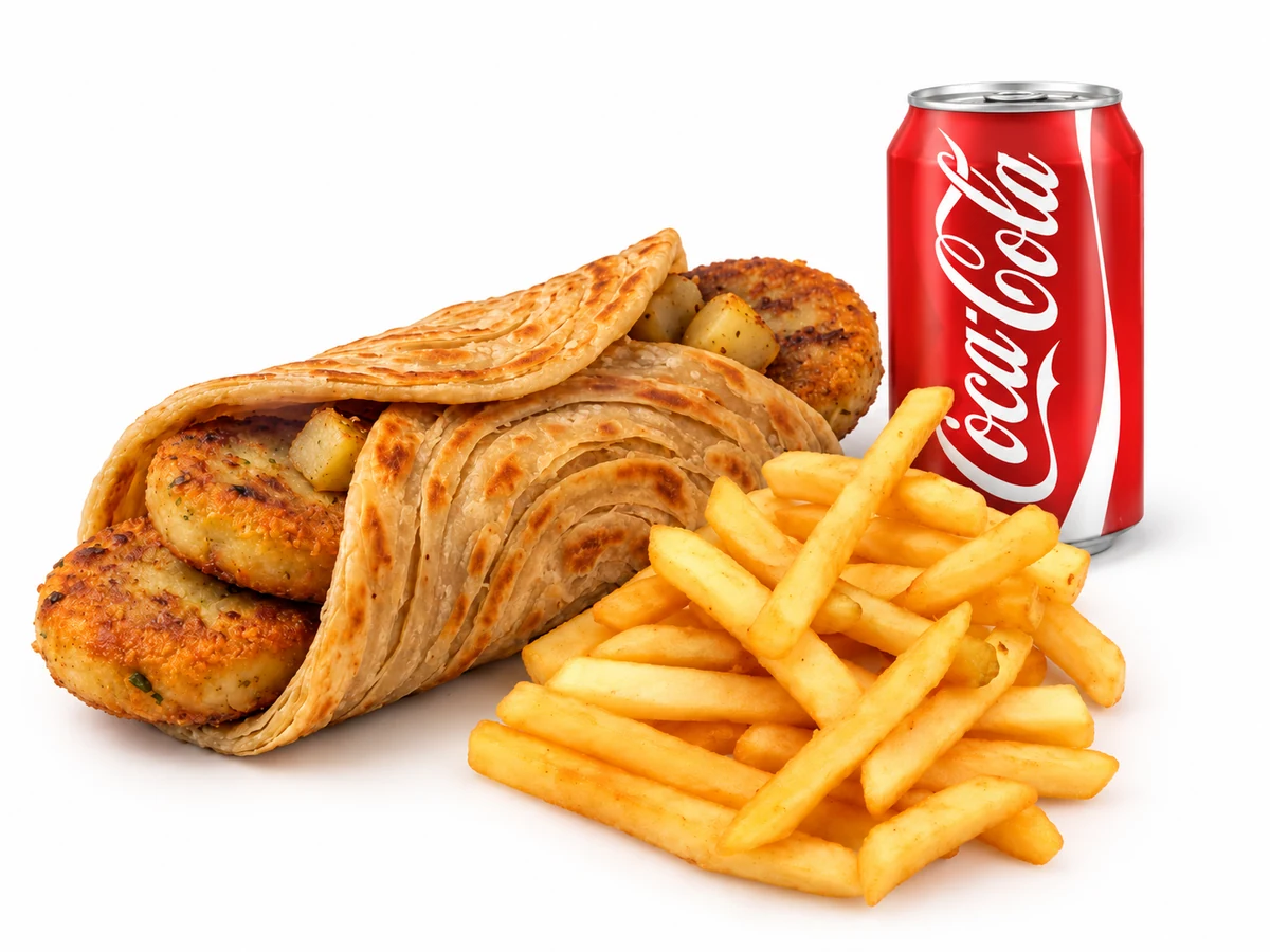 Aloo Tikki Roll Combo