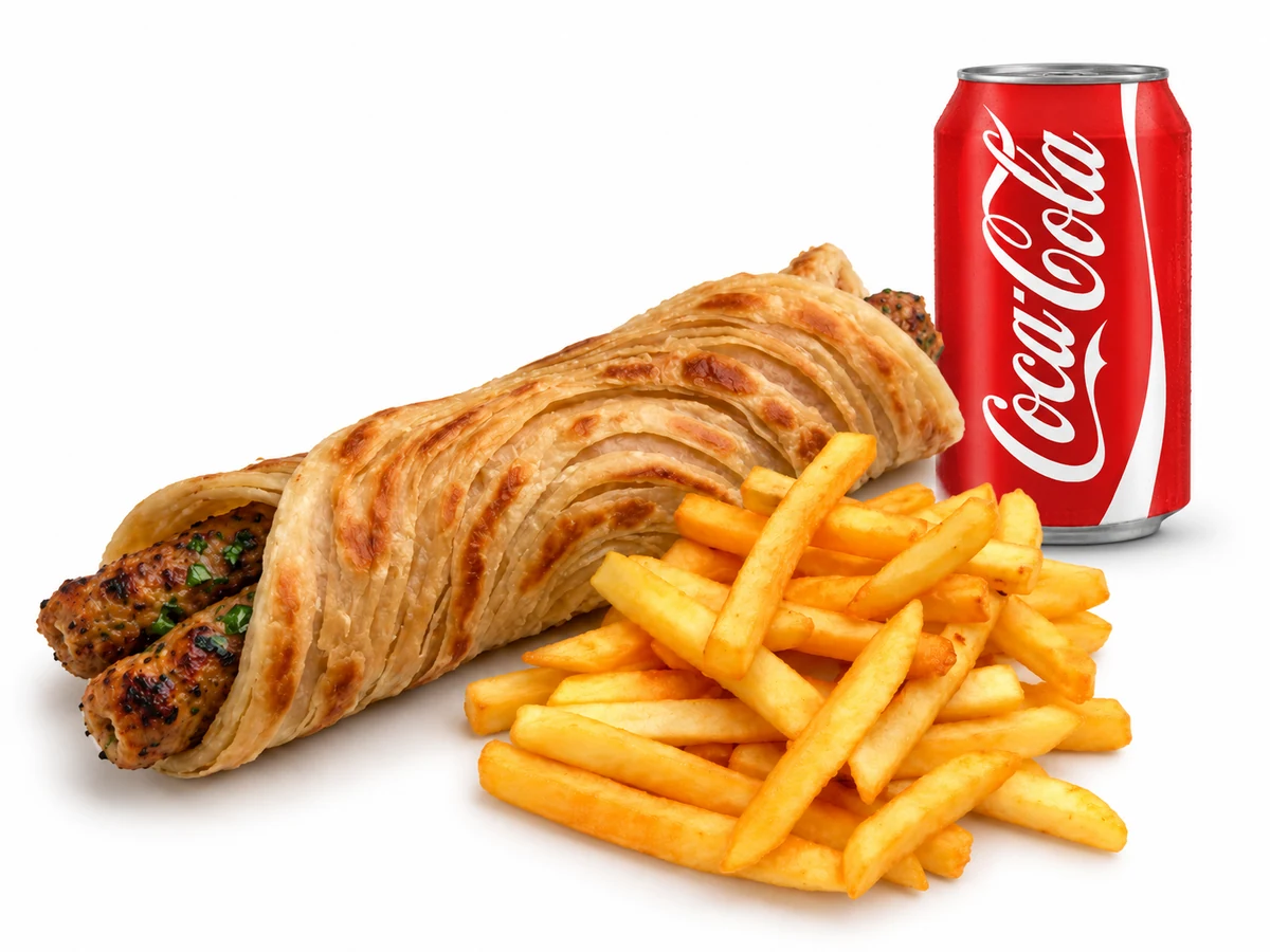 Chicken Kabab Roll Combo