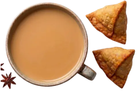 Chai with 2 Samosa